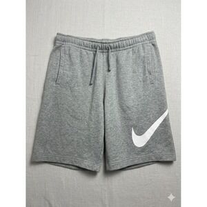 Nike L Mens Fleece Shorts Big Swoosh Logo Athletic Gym Sweatshorts